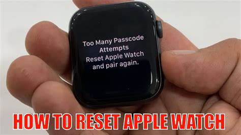 reset appl watch|reset apple watch and pair again.